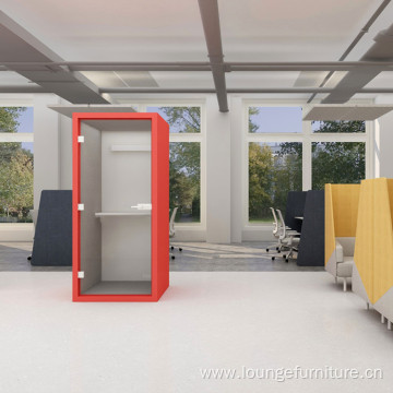 Soundproof Booth Acoustic Meeting Pod High Tech Glass